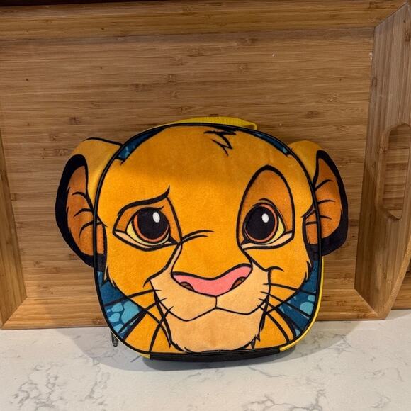 Disney The Lion King Simbs Plush soft Zipper Lunchbox BioWorld 2019 nostalgic - Picture 1 of 5